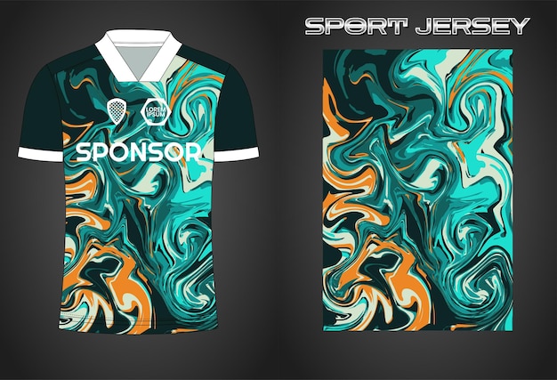 Soccer jersey sport shirt design template