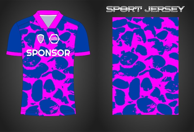 Soccer jersey sport shirt design template