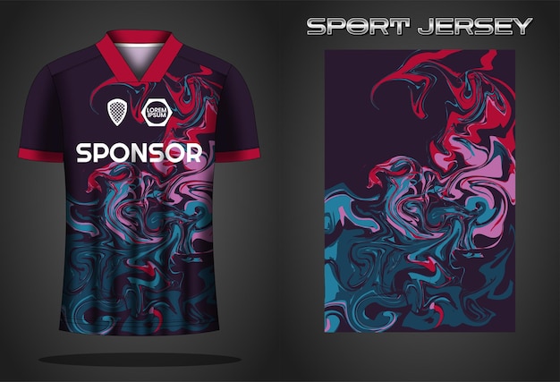 Soccer jersey sport shirt design template