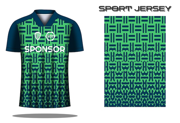 Soccer jersey sport shirt design template