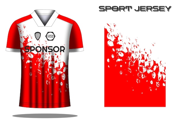 Soccer jersey sport shirt design template