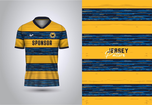 Soccer jersey sports pattern template design