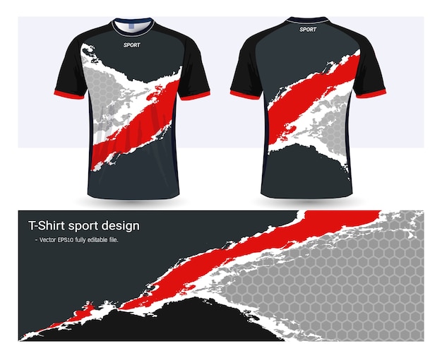 Soccer jersey template for football club uniforms