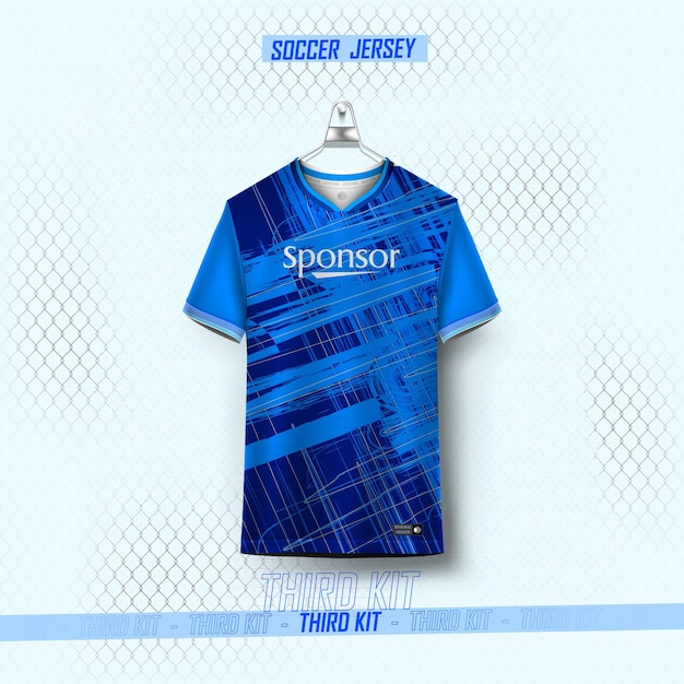 Soccer jersey template sport t shirt uniform design