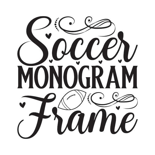 Soccer Monogram Frame