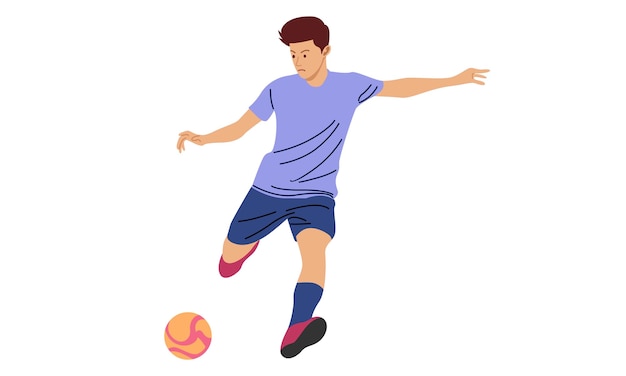 Soccer player illustration