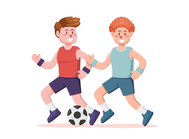 soccer player with the ball. playing football vector illustration