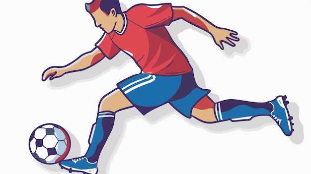 Soccer Player with Ball Sticker Icon