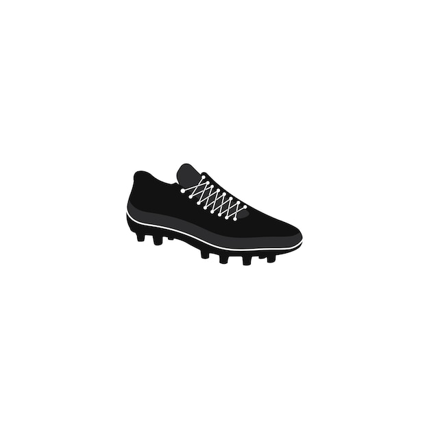 Soccer shoe logo vector icon illustration