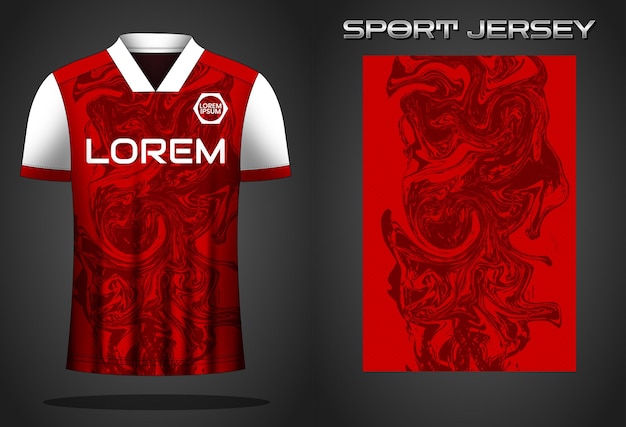 Soccer sport shirt jersey design template