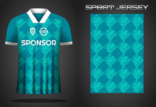 Soccer sport shirt jersey design template