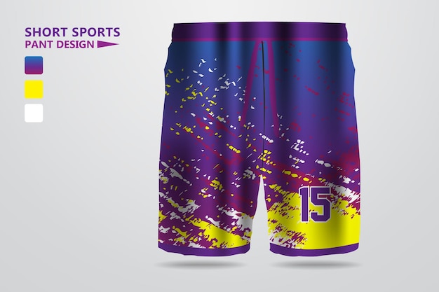 Soccer Sports Pant design and template for printing