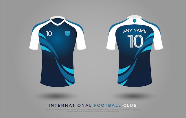 Soccer t-shirt design uniform.