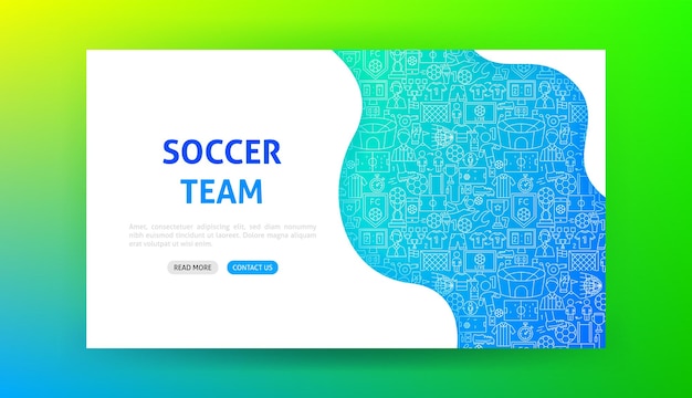 Soccer Team Landing Page