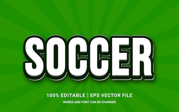 Soccer text effect editable