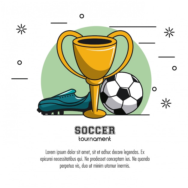 Soccer tournament infographic 