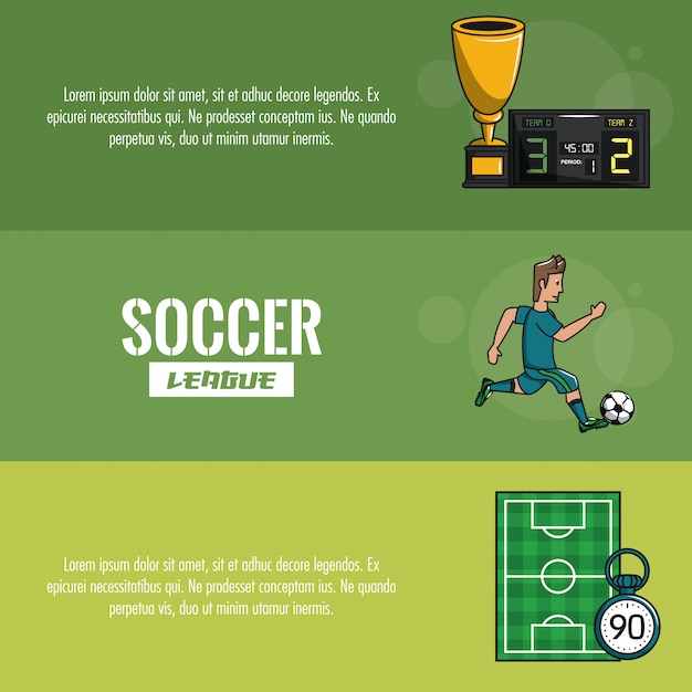 Soccer tournament infographic 