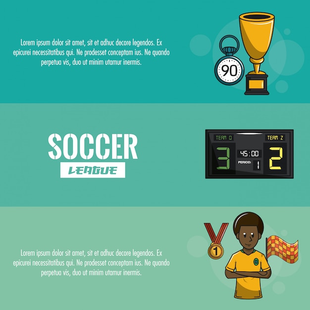 Soccer tournament infographic