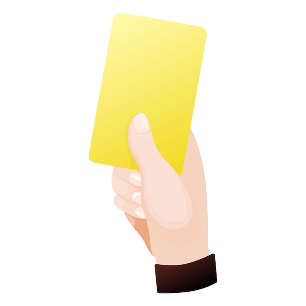 Soccer yellow card