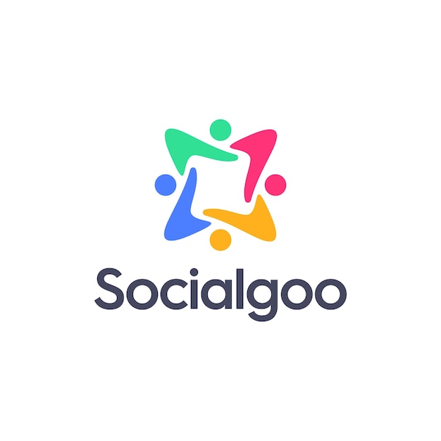 Social and community logo vector illustration