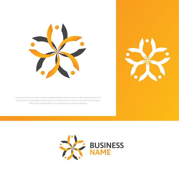 Social Flower Logo Design