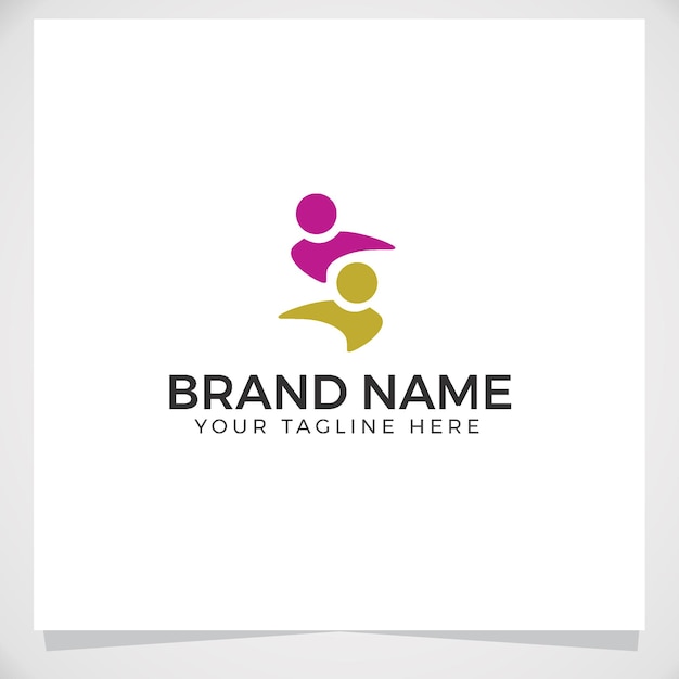 Social humanity logo template