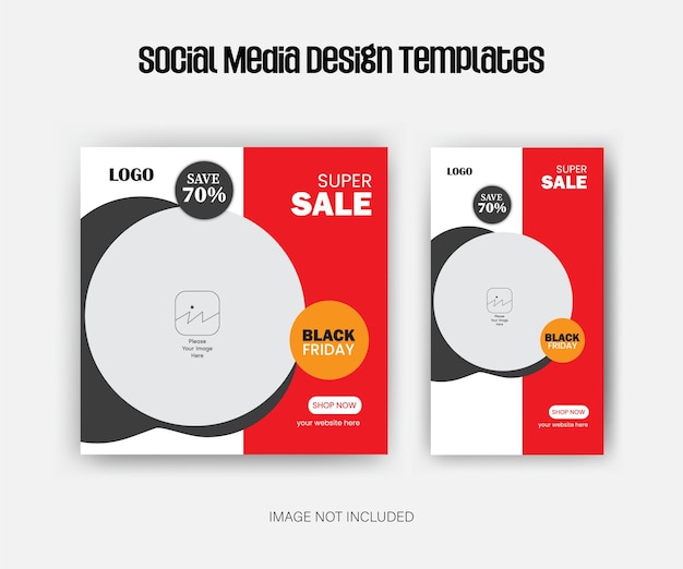 social media ads post template concept design