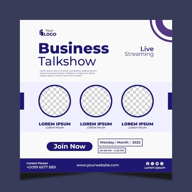 Social Media Banner Business Talkshow