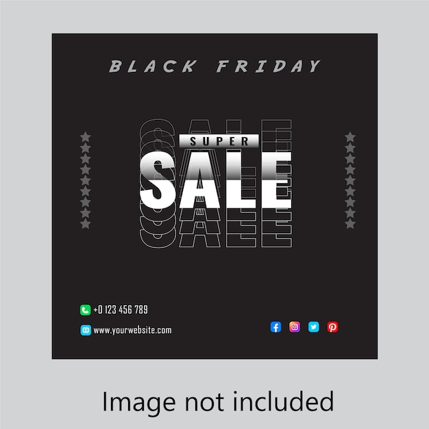 Social Media Black Friday offer post-Tamplet 5