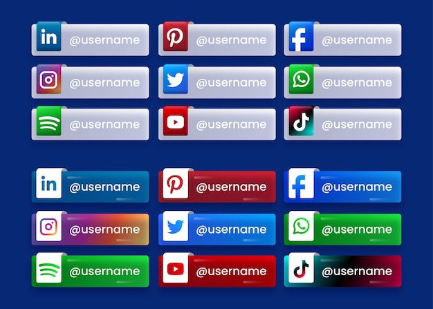 Social media collection buttons