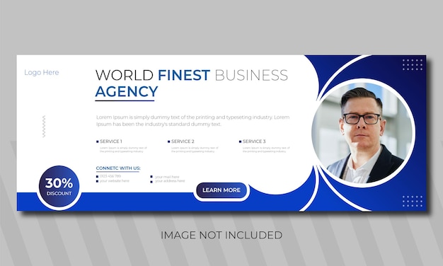 Social media cover design for business agency