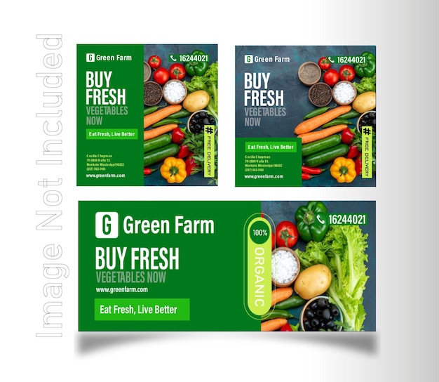 Social Media Design for vegetables shop