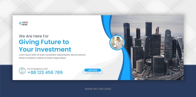 Social Media and Digital marketing facebook cover page template