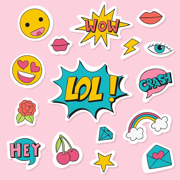 Social media emojis and stickers