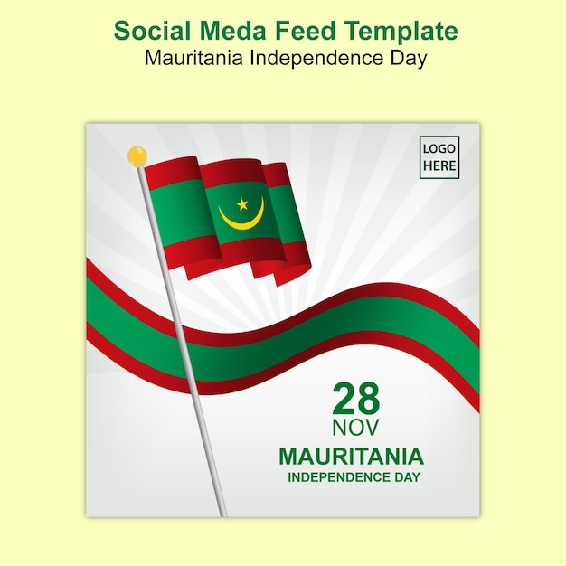 Social media feed for Mauritania Independence Day