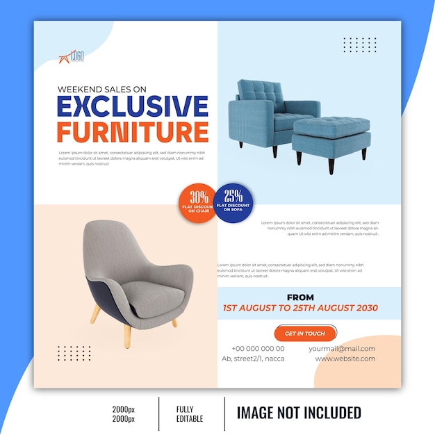 Social media Furniture sale post design