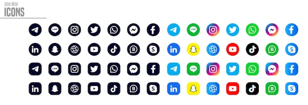 Social media icon design