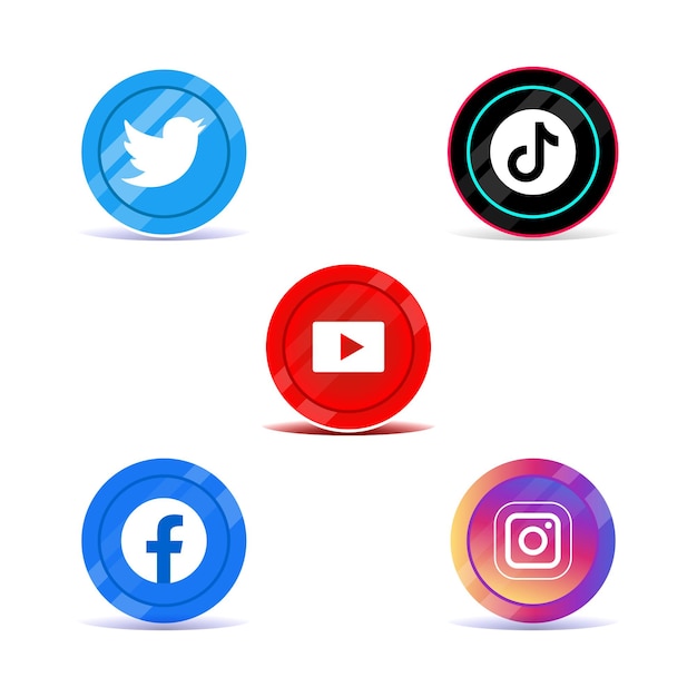 Social media icon set