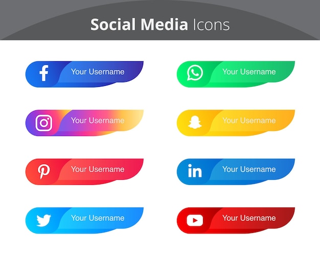 Social Media Icons and logo free download vector