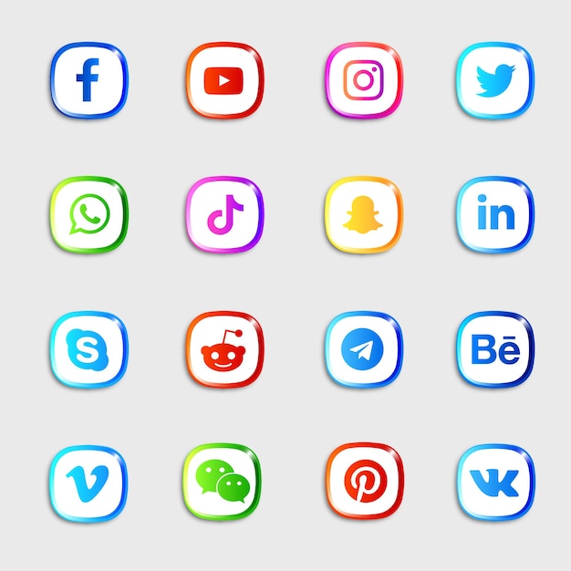 Social media icons pack