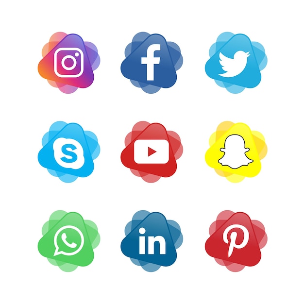 Social media icons social media logo collection