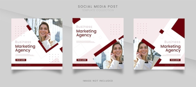 social media instagram post business banner template