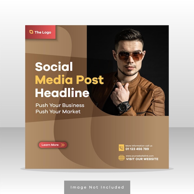 Social media instagram post template