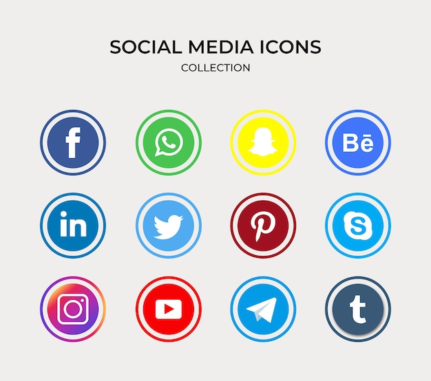 Social media logo collection pack