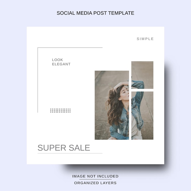 Social Media Minimalist Design for Fashion Collection