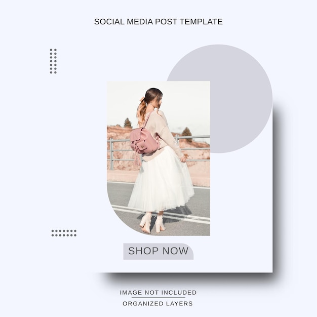 Social Media Minimalist Design for Fashion Collection