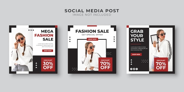 Social media post collection for fashion sale