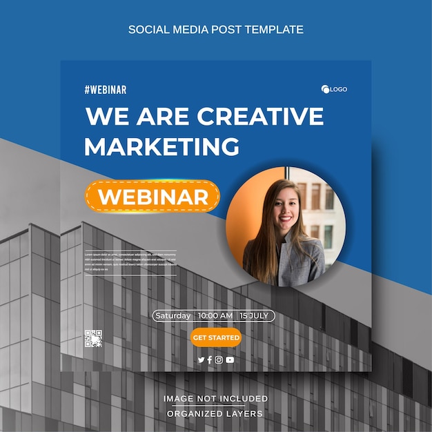 Social Media Post Design for Business or Webinar