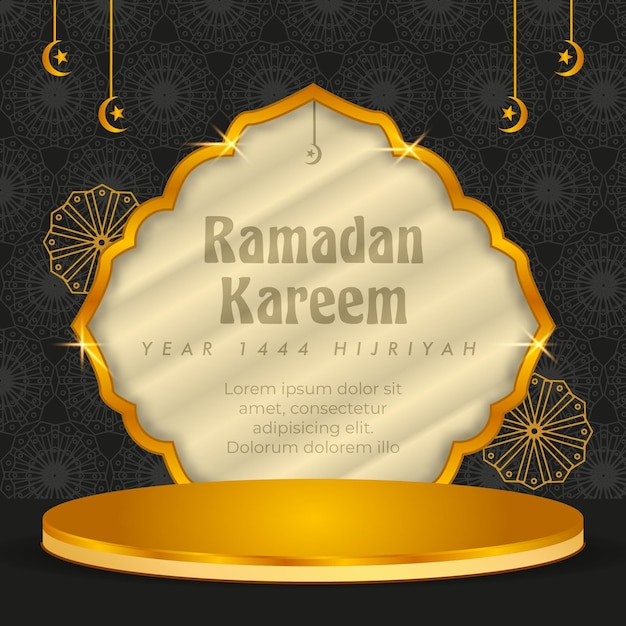 social media post greeting card ramadan and muslim holidays