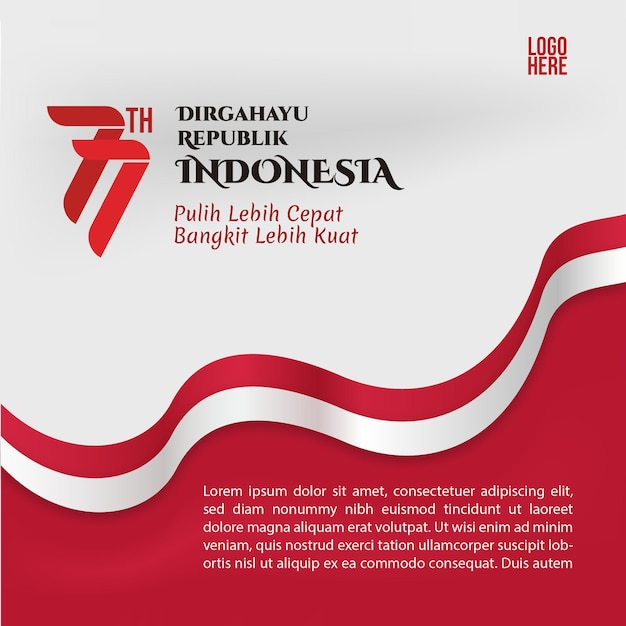 Social Media Post Indonesia Independence Day